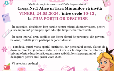 ZIUA PORȚILOR DESCHISE 24 MAI 2024