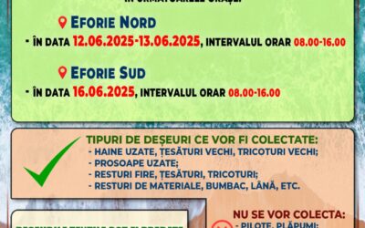 Calendar colectare deșeuri textile