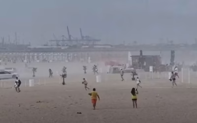 Furtuna de nisip in Eforie: Avertismente si masuri de siguranta (8 iulie 2026)