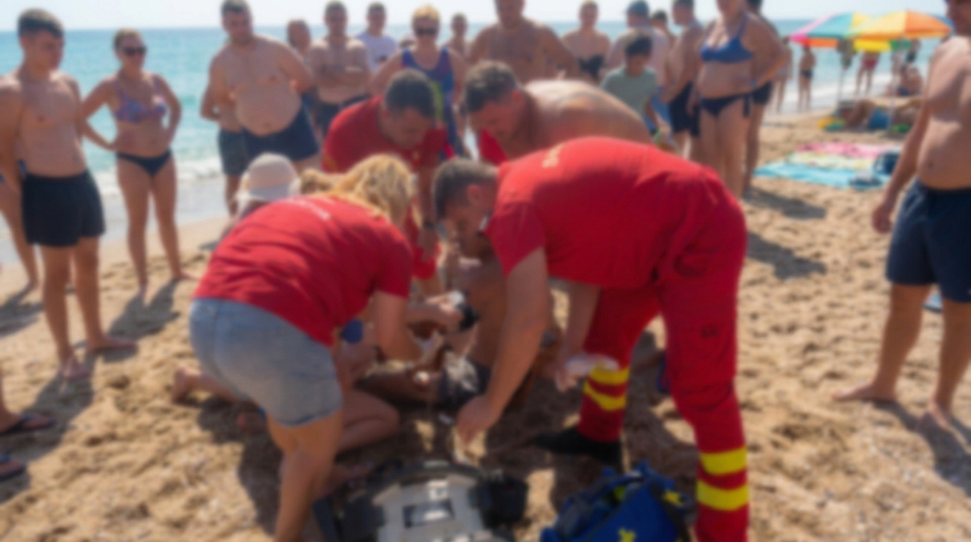Incident pe plaja Acapulco din Eforie: Salvamarii au intervenit pentru salvarea unui turist din Buzău