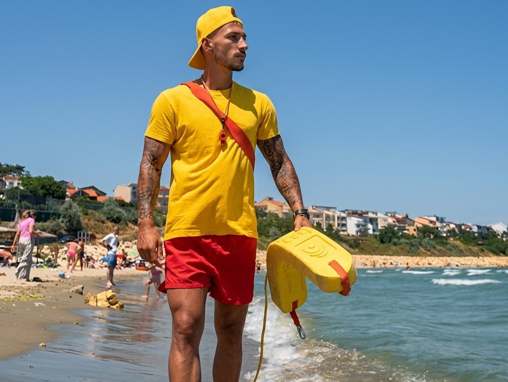 10 ani în slujba turiștilor din Eforie alături de salvamarul Adrian Pena