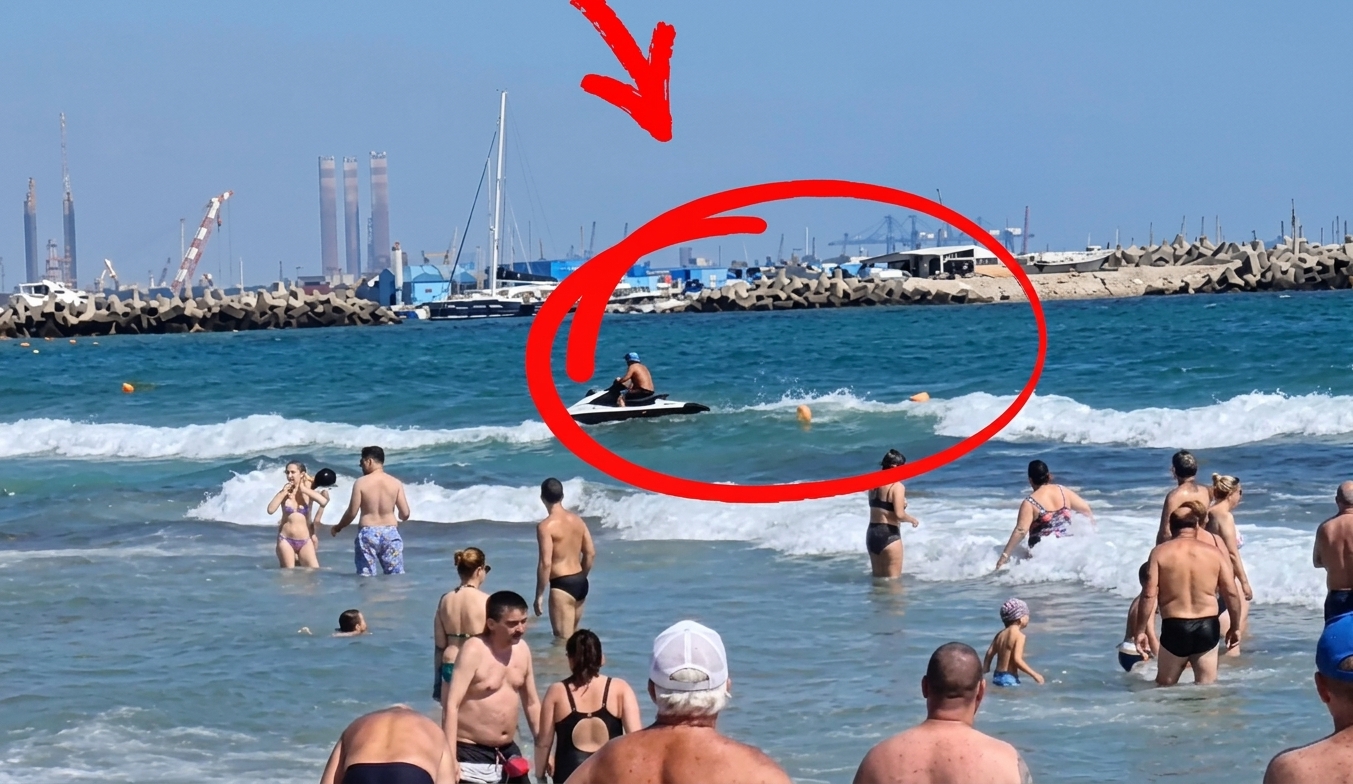 Interventii pe plajele Belona și Vraja Mării din Eforie: Doi turiști salvați cu jet-ski-ul pe Steag Roșu